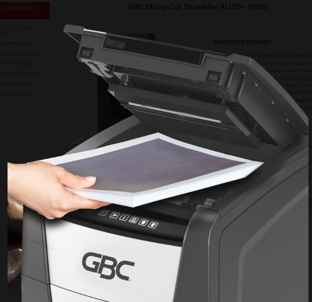 GBC Cross Cut Shredder ShredMaster X312