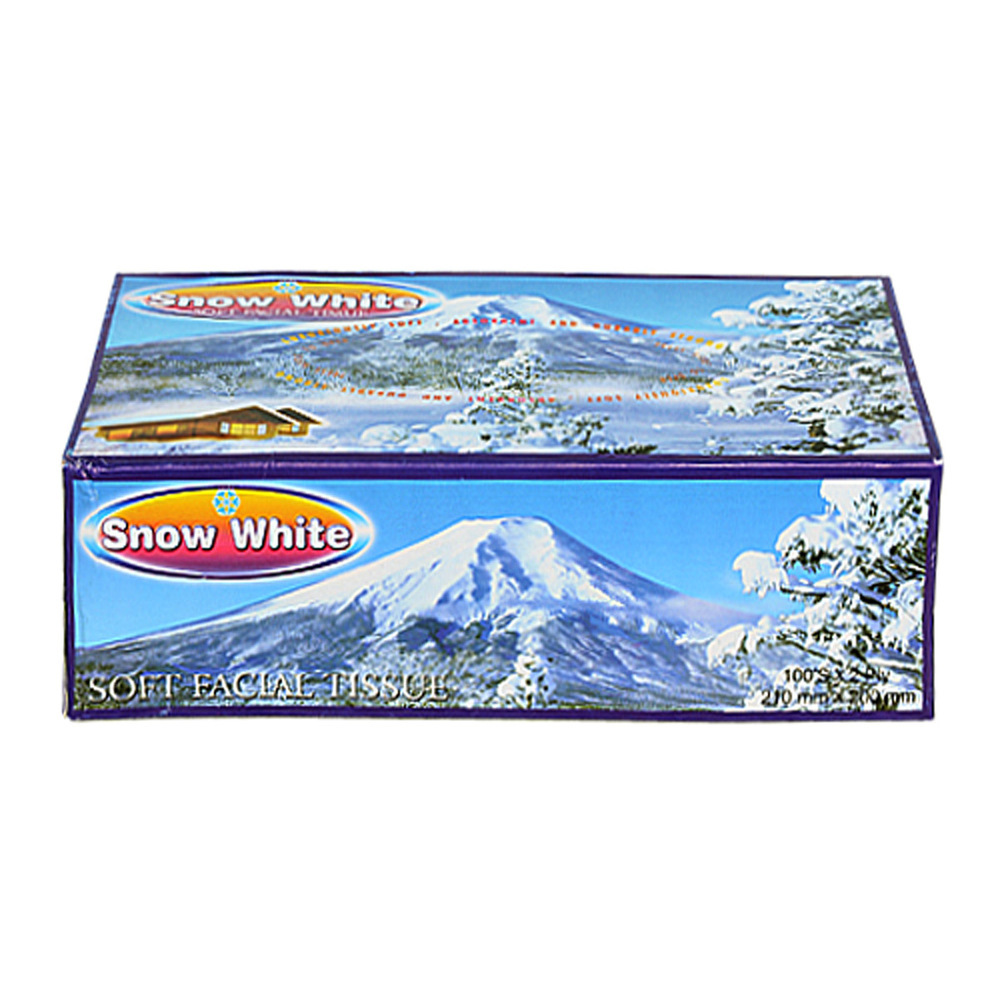 Snow White Facial Tissue Box 2 Ply