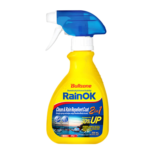 [HMHKGCROKCNR300ML] Bullsone RainOK Clean & Rain Repellent 2 in 1 (300 ml)