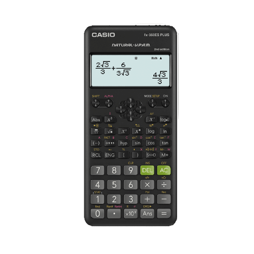 [HMOESCCSFX350ESP2NDE] Casio fx-350ES PLUS 2nd Edition Non-Programmable Scientific Calculator