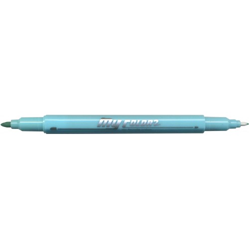 [HMWNCSPDA2T2S0.7MM] Dong-A My Color 2 Twin Type 2-side Soft Pen 0.7mm & 0.3mm (Aquamarine)