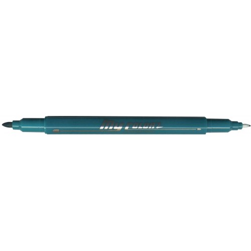 [HMWNCSPDA2T2S0.7MMBG] Dong-A My Color 2 Twin Type 2-side Soft Pen 0.7mm & 0.3mm (Blue Green)