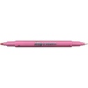 Dong-A My Color 2 Twin Type 2-side Soft Pen 0.7mm & 0.3mm (Coral Pink)