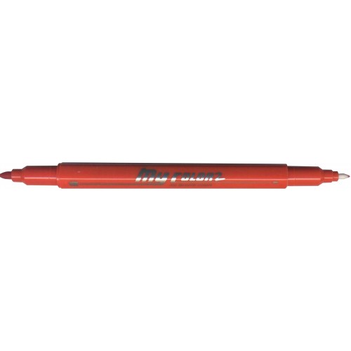 [HMWNCSPDA2T2S0.7MMOG] Dong-A My Color 2 Twin Type 2-side Soft Pen 0.7mm & 0.3mm (Crimson)