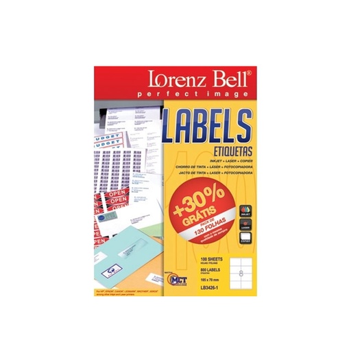 [HMPNLMLLB8L] Mailing Label Lorenz Bell (8 Labels)
