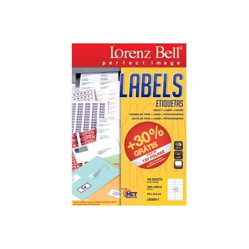 Mailing Label Lorenz Bell (16 Labels) 105 x 33.8 mm