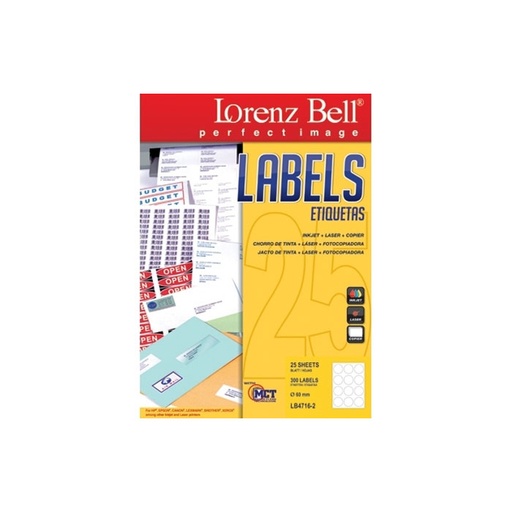 [HMPNLMLLBD60MM] Mailing Label Lorenz Bell Diameter 60mm 25 Sheets