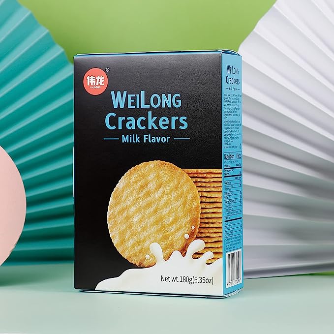 Weilong Milk Flavor Crackers ( 180g )