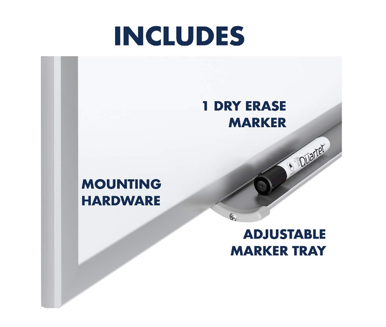 Quartet S534M Aluminium Frame Magnetic Whiteboard