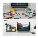 Deli Multifunctional Mesh Pen Holder And Organizer For Desk ( E9175)