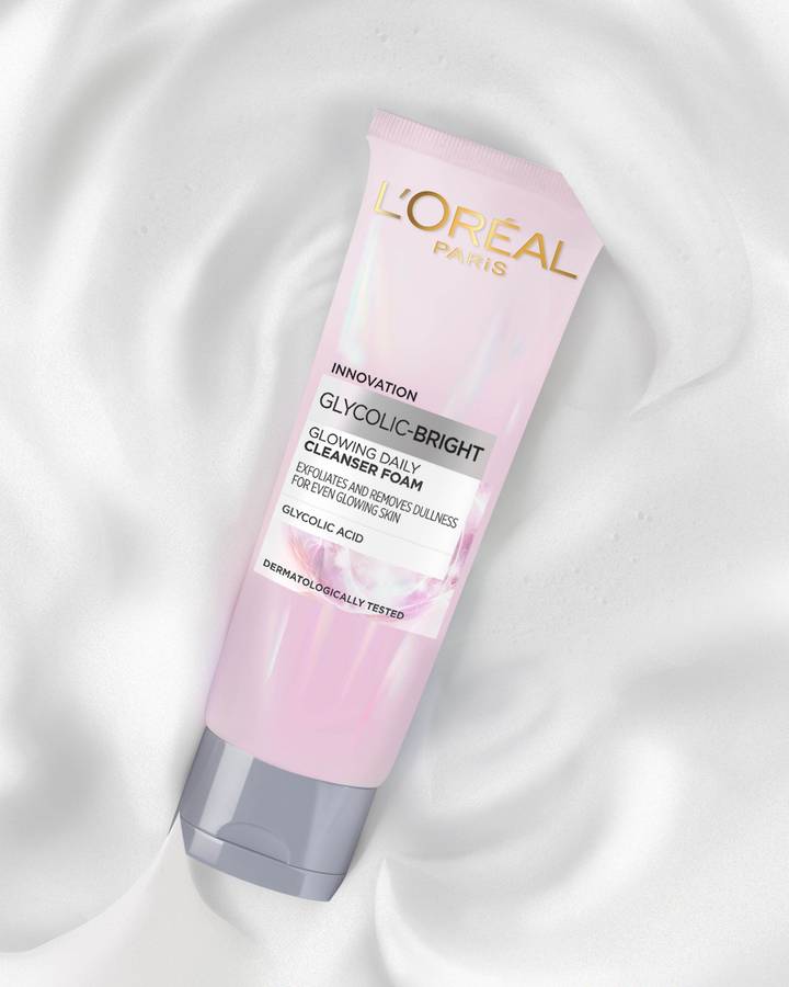 L'ORE'AL Glycolic Bright Glowing Daily Cleanser Foam 100ml