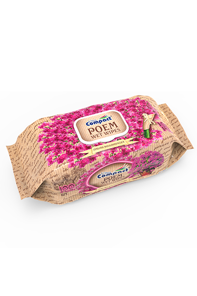 Ultra Compact Poem Italian Bougairvillea Wet Wipes(100Pcs)