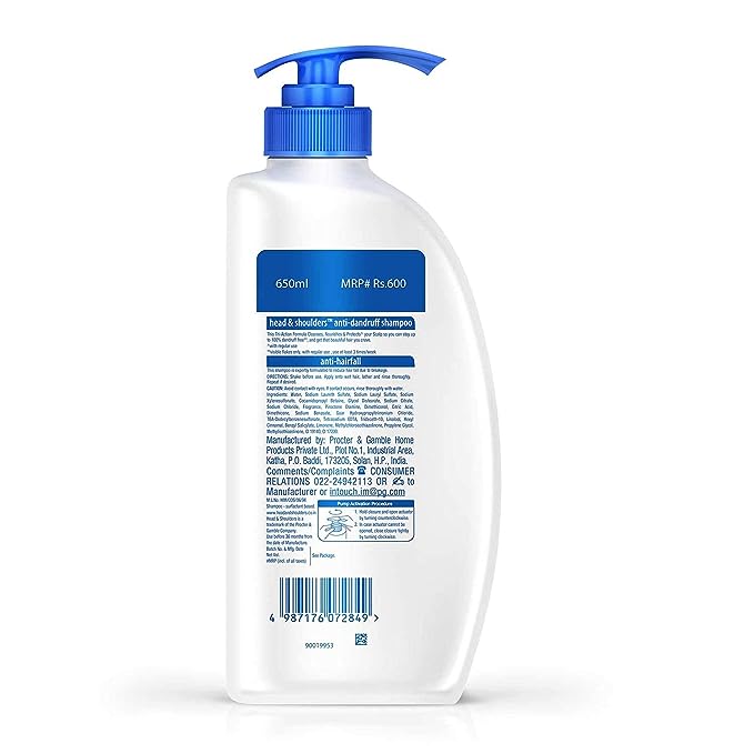 Head & Shoulders Anti-Hairfall Shampoo (330ml)
