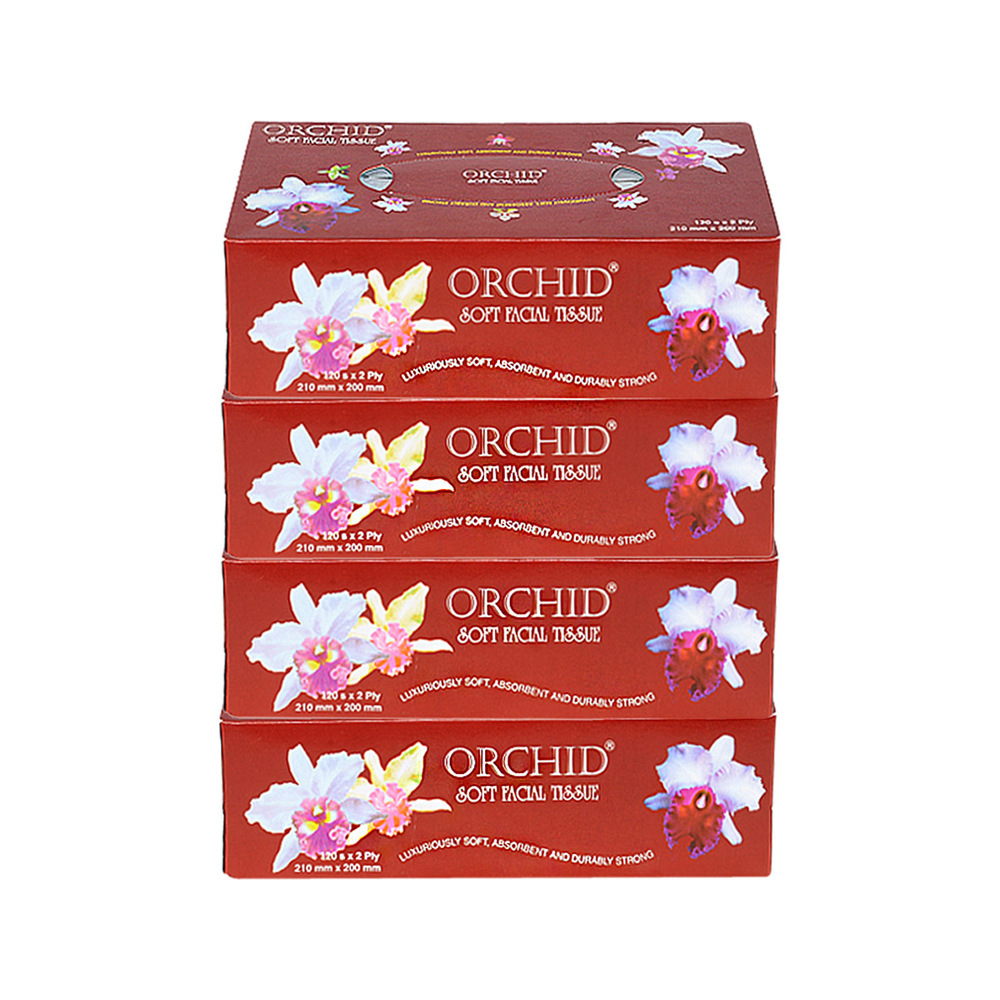 Orchid Facial Tissue Box