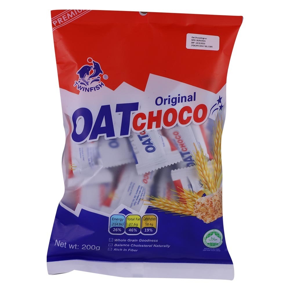 [HMPTCKTFOCO200G] Twinfish Original Oat Choco (200g)