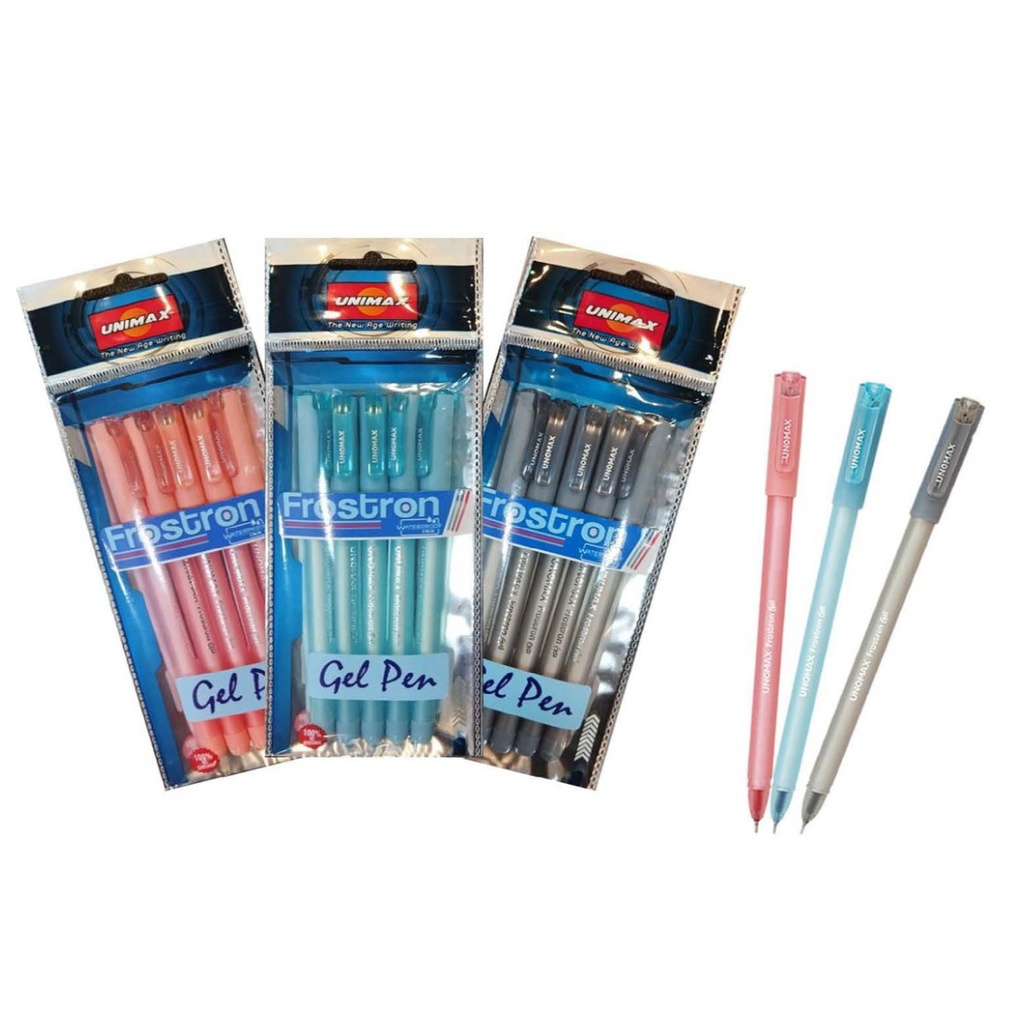 Unimax Frostron Gel Pen (0.7mm) 5pcs x Packet