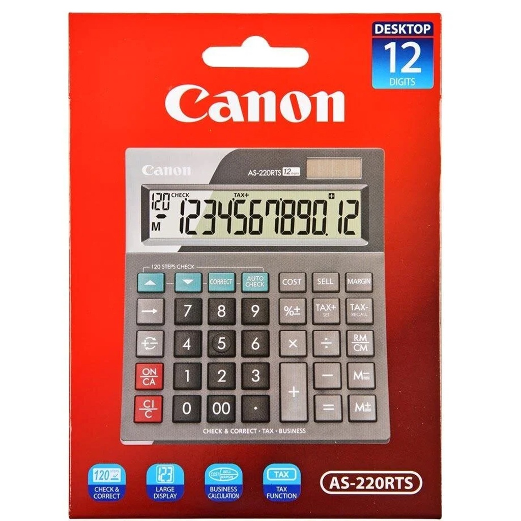 [HMOECLCNAS220RTS] Canon AS-220RTS Desktop Calculator (12 Digit)