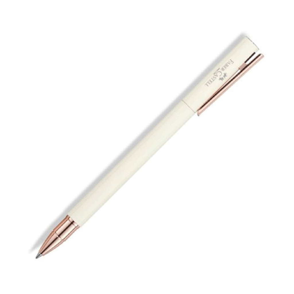 Faber-Castell Neo Slim Ivory Rose Gold Chrome Premium Ball Pen