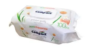 [HMPHNGUCPCWW100PCS] Ultra Compact Pure Chamomile Wet Wipes (100Pcs)