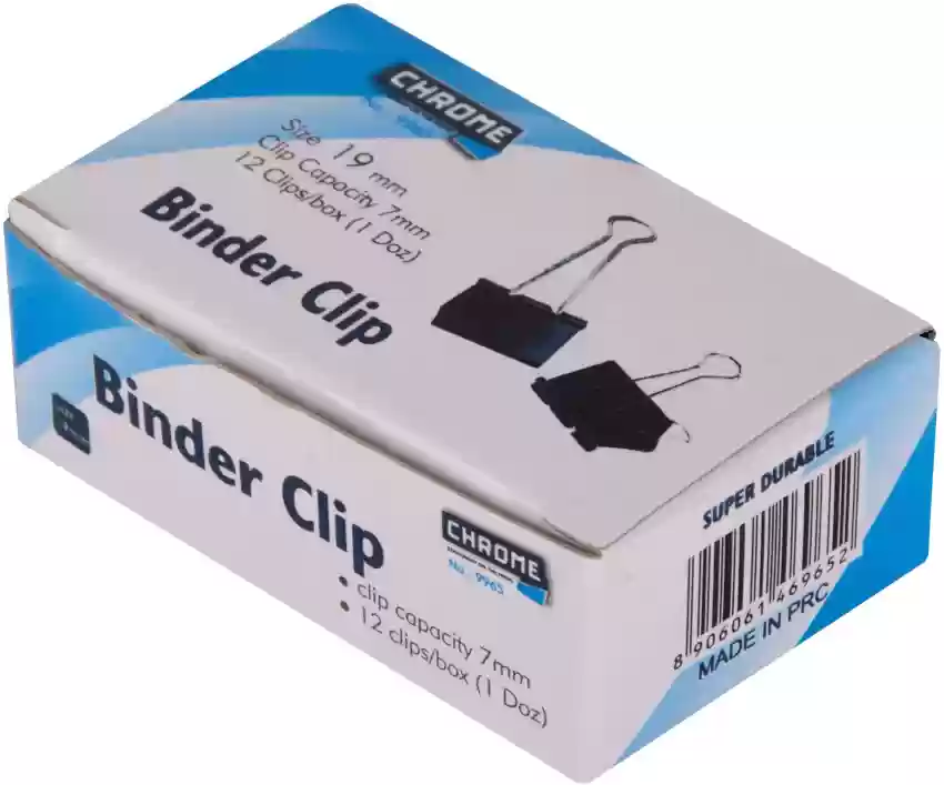 Deli Binder Clip (19mm) Black 