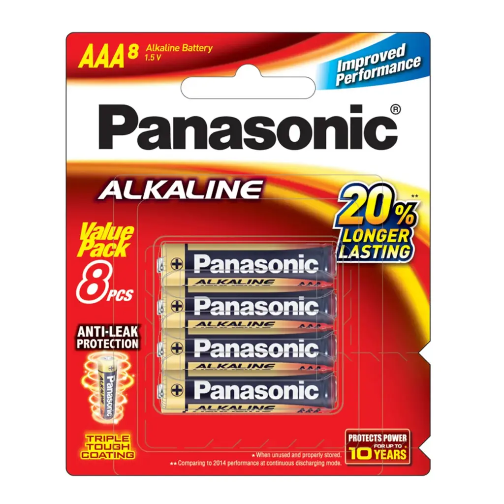 [HMOEPNSAKBAAA] Panasonic Alkaline Battery (AAA) 4pcs 