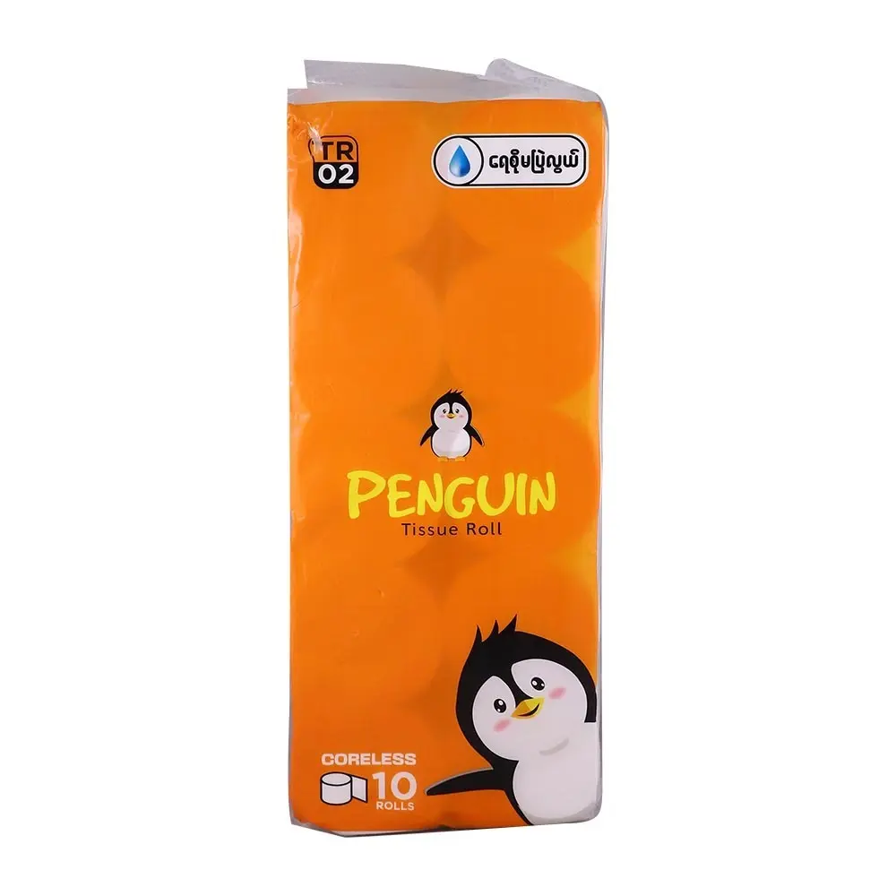 Penguin Tissue Roll 4Ply Coreless (10-Rolls)
