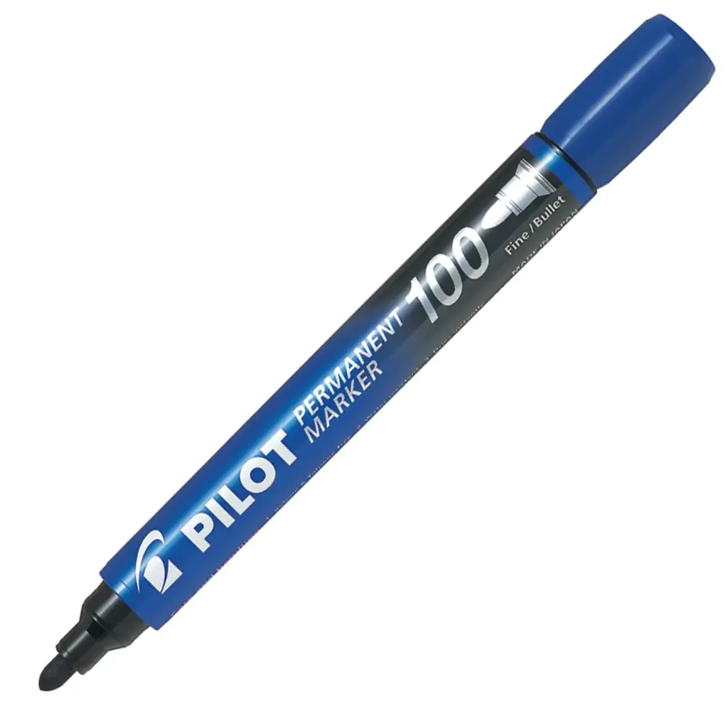 Pilot Permanent Marker  (Blue, Bullet)