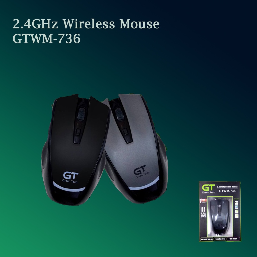 Green Technology - Wireless 6 Keys Mouse GTWM-736