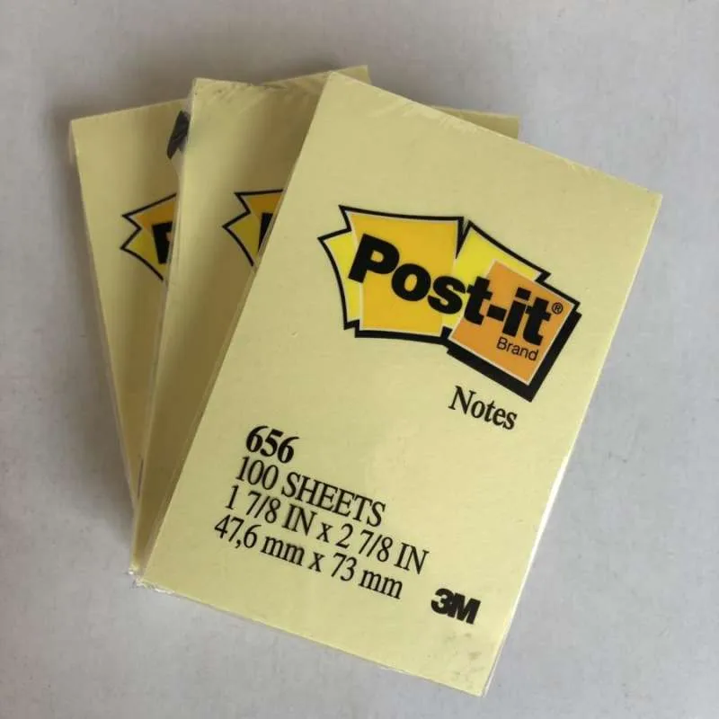 Post-it 656-Yellow Sticky Notes 3M 