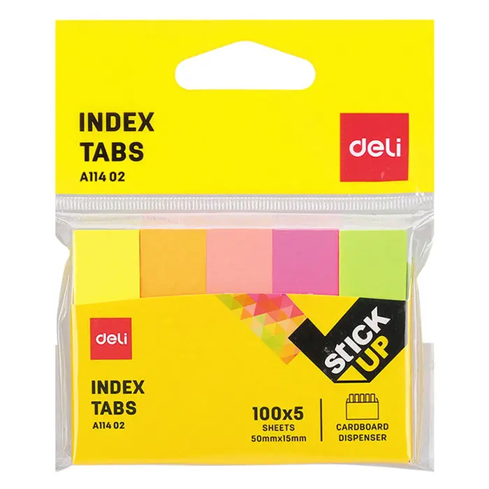 Deli Index Tabs (50x15mm) EA11402/7154