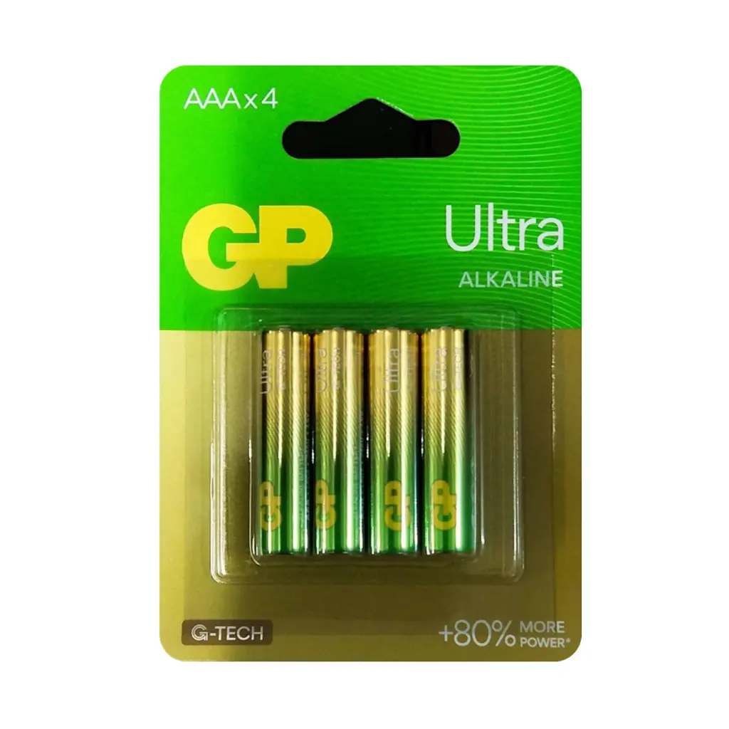 GP Ultra Alkaline AAA Battery 1.5V ( 4pcs/Packet)