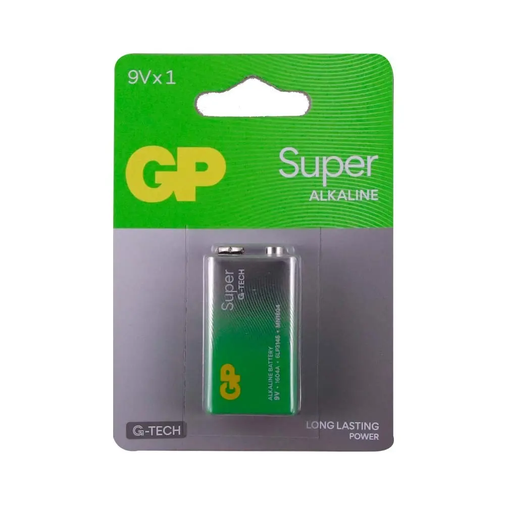GP Super Alkaline 9V Batteries 