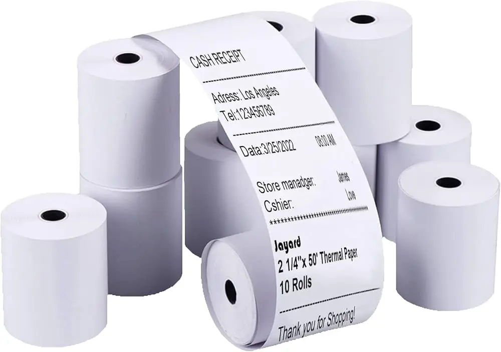 Thermal Receipt Paper Rolls (57mmx50mmx16m) (Receipt)