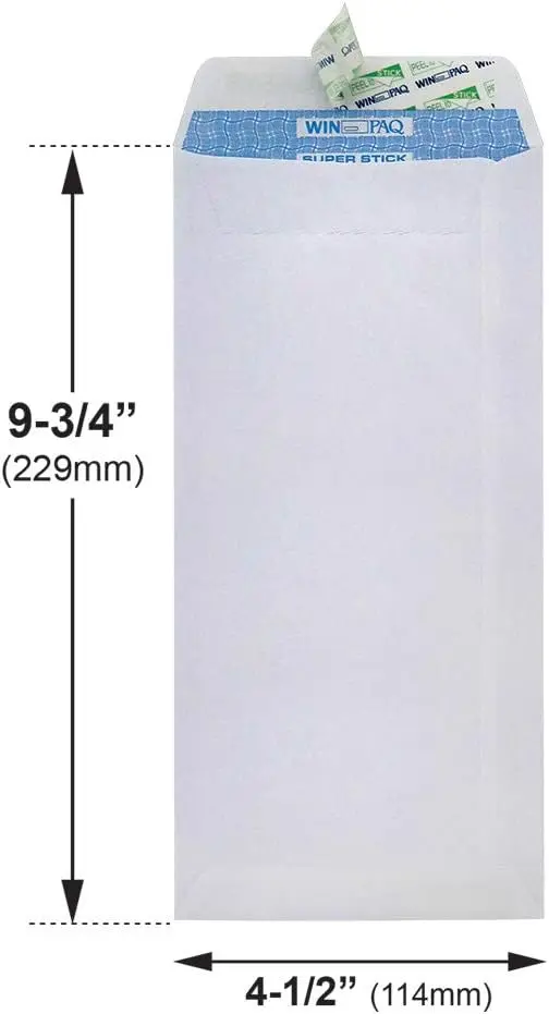 Win PAQ Envelope Peal and Seal (4x9 inc) 