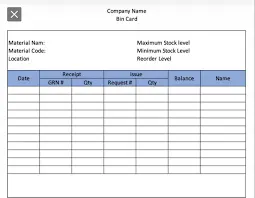 Bin Card (100 Sheets)