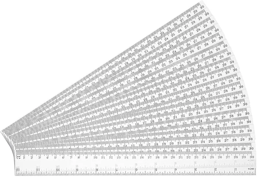 [HMWNCSR12INC] Singapore Ruler (12 Inches) Plastic 