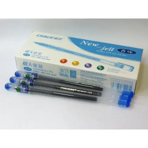 Apple Gel Pen (0.4mm) 12pcs/box (Black)