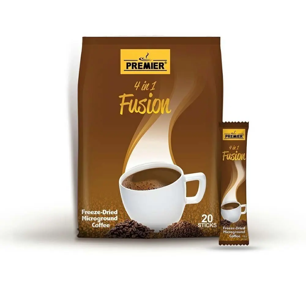 Premier 4 in 1 Fusion Instant Coffee Mix  (20Sachets)