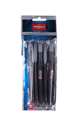 [HMWNCUMTBP0.5MMBK] Unimax Trio RT Ball Point Pen (0.5mm) 5Pcs (Black)