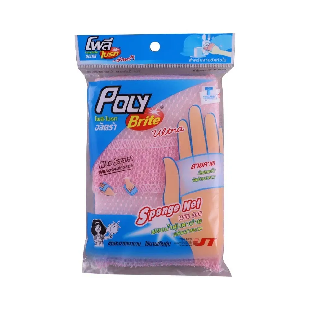 Poly Brite  Sponge With Mesh net