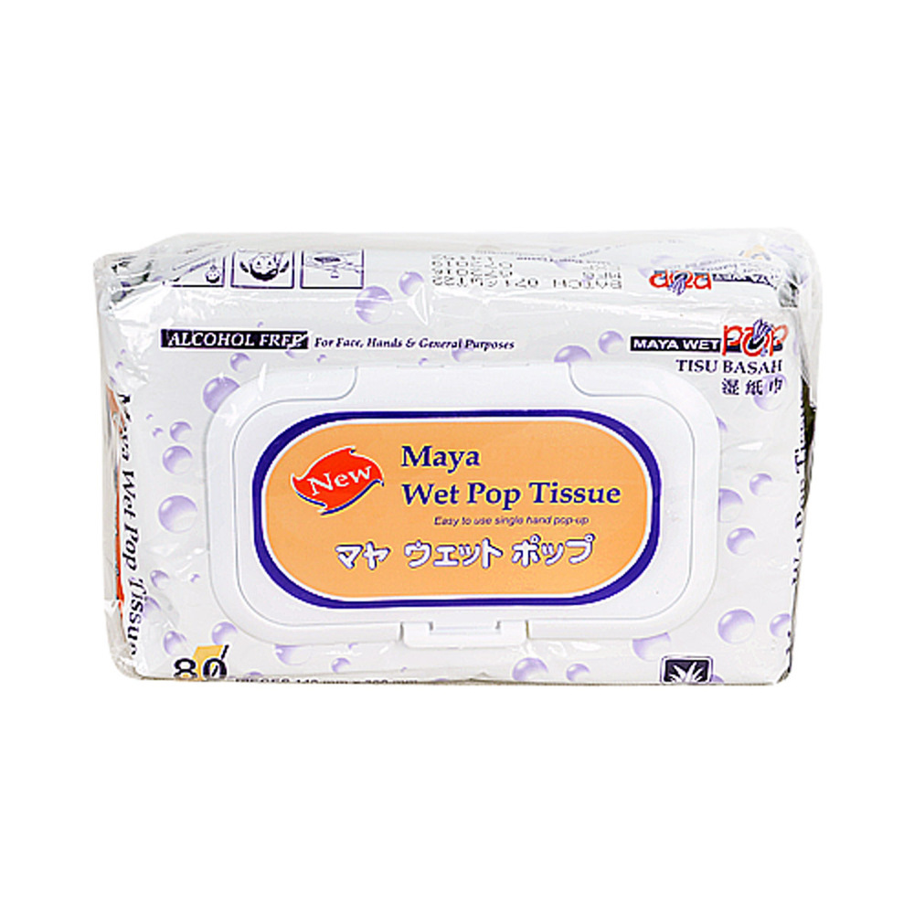 Maya Wet Pop Tissue ( 80 Sheets )
