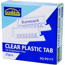 SureMark Suspension Clear Plastic Tab (SQ-9511T)
