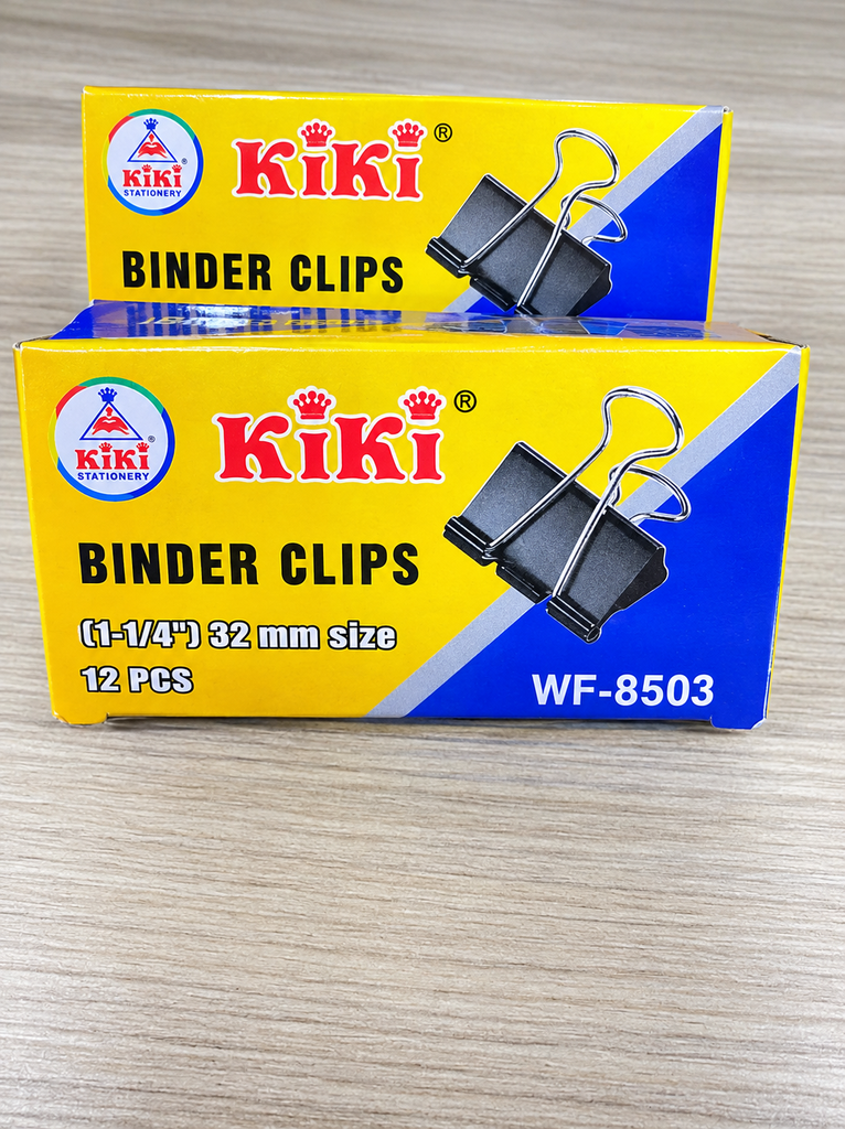 [PROD-20996-BIN-BLA-32M] Ki Ki Binder Clips 32mm