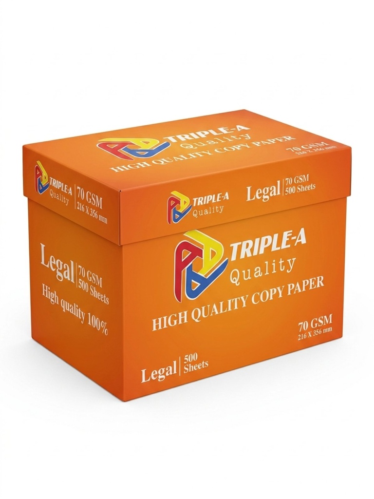 Triple-A  Copier Paper Legal Size (70gsm)