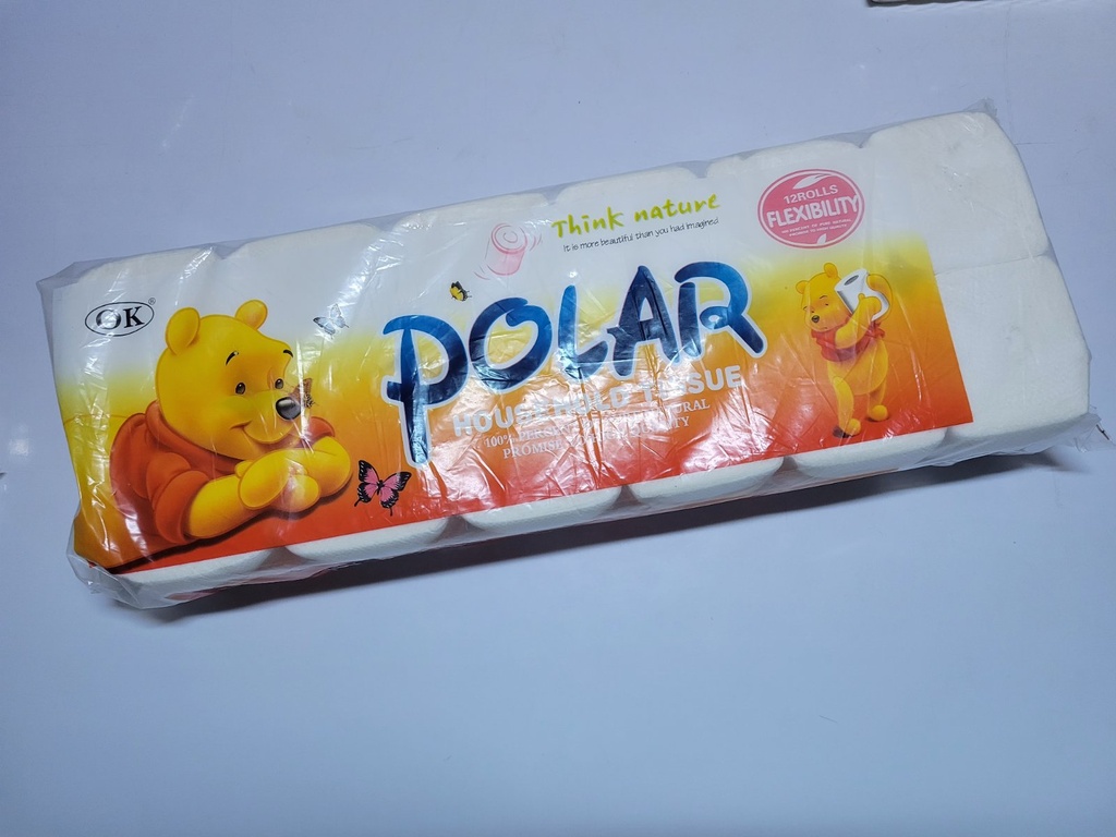 Polar Tissue Roll Without Core (Orange)