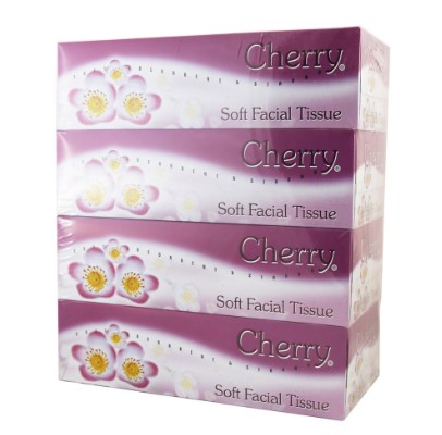 Cherry Soft Facial Tissue Box