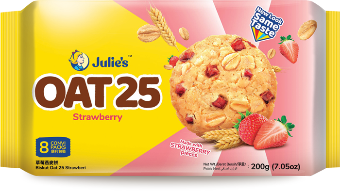 Julie's Oats 25 Strawberry Cookies ( 200g)