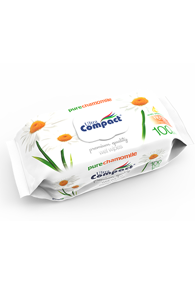 Ultra Compact Pure Chamomile Wet Wipes(100Pcs)