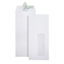 WinPAQ White Window Pocket Envelopes (9x4)