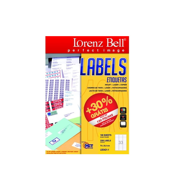 Mailing Label Lorenz Bell (33 Labels)
